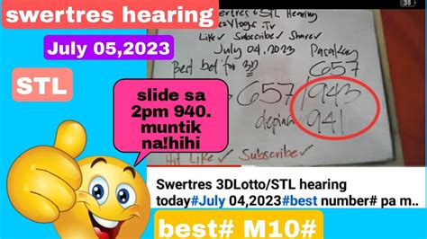 stl hearing number today